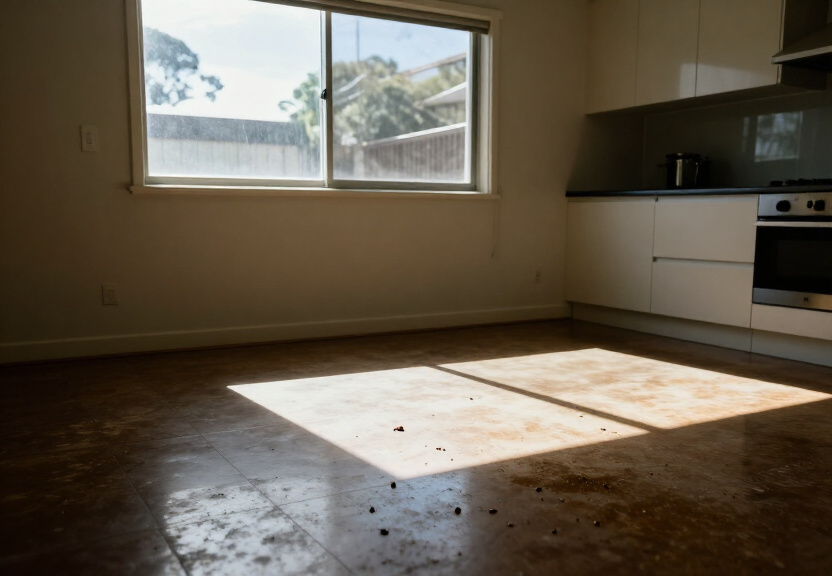 Rodent nest in a Balgowlah Heights garage before treatment